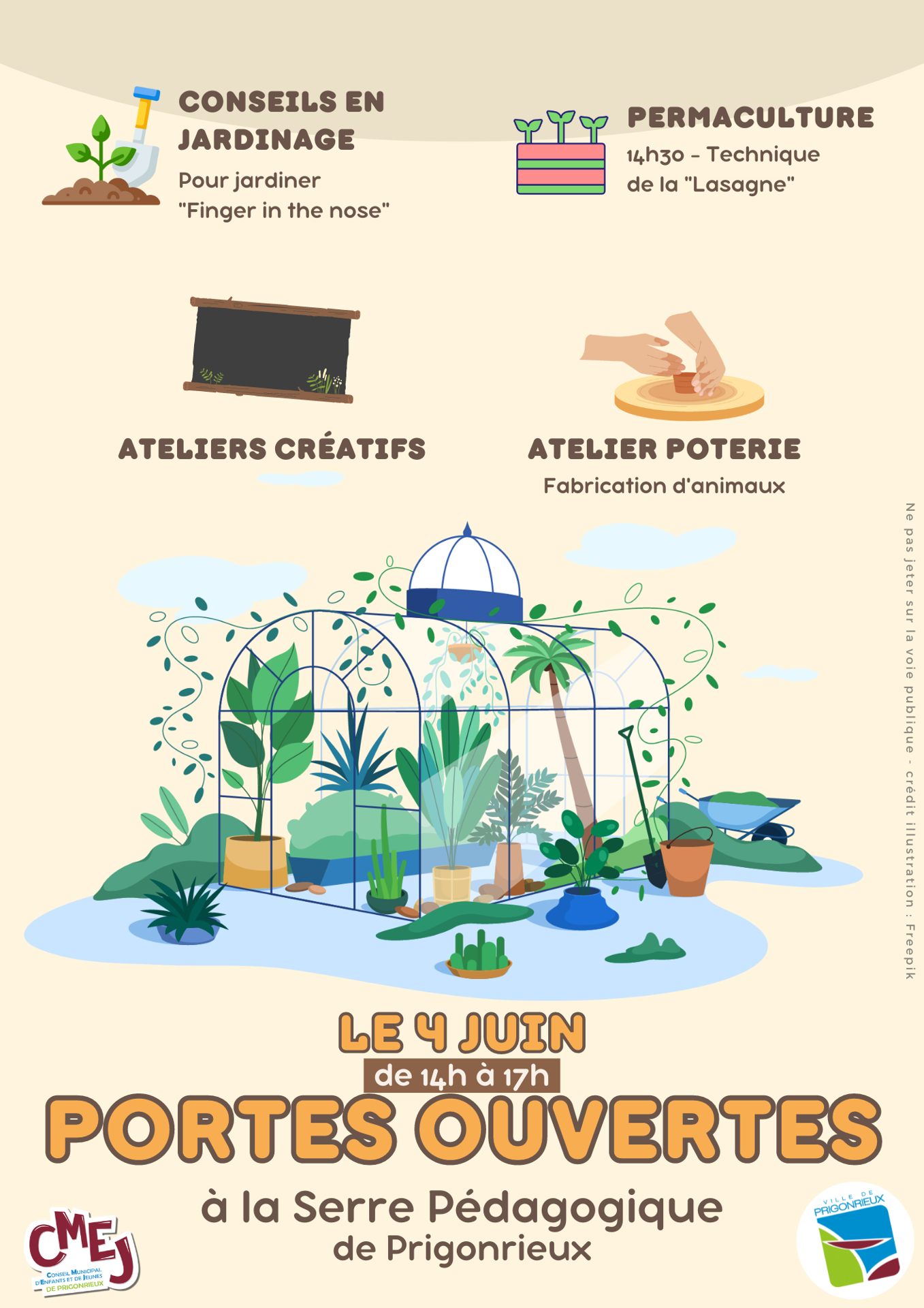 Portes ouvertes Serre Pédagogique - 4 juin