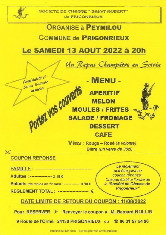 2022.08.13 - Repas société de chasse