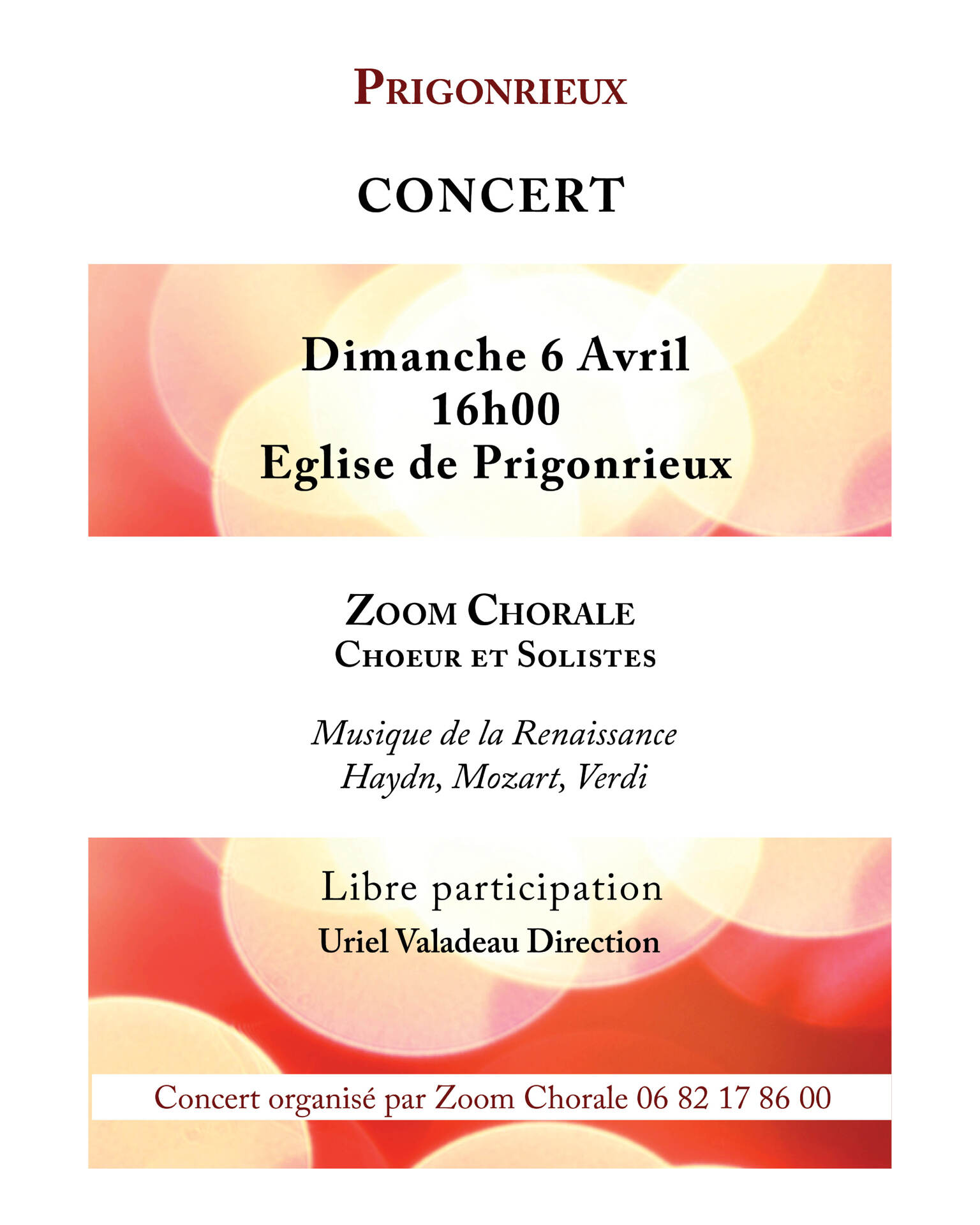 Concert Zoom Chorale Prigonrieux 06/04/2025
